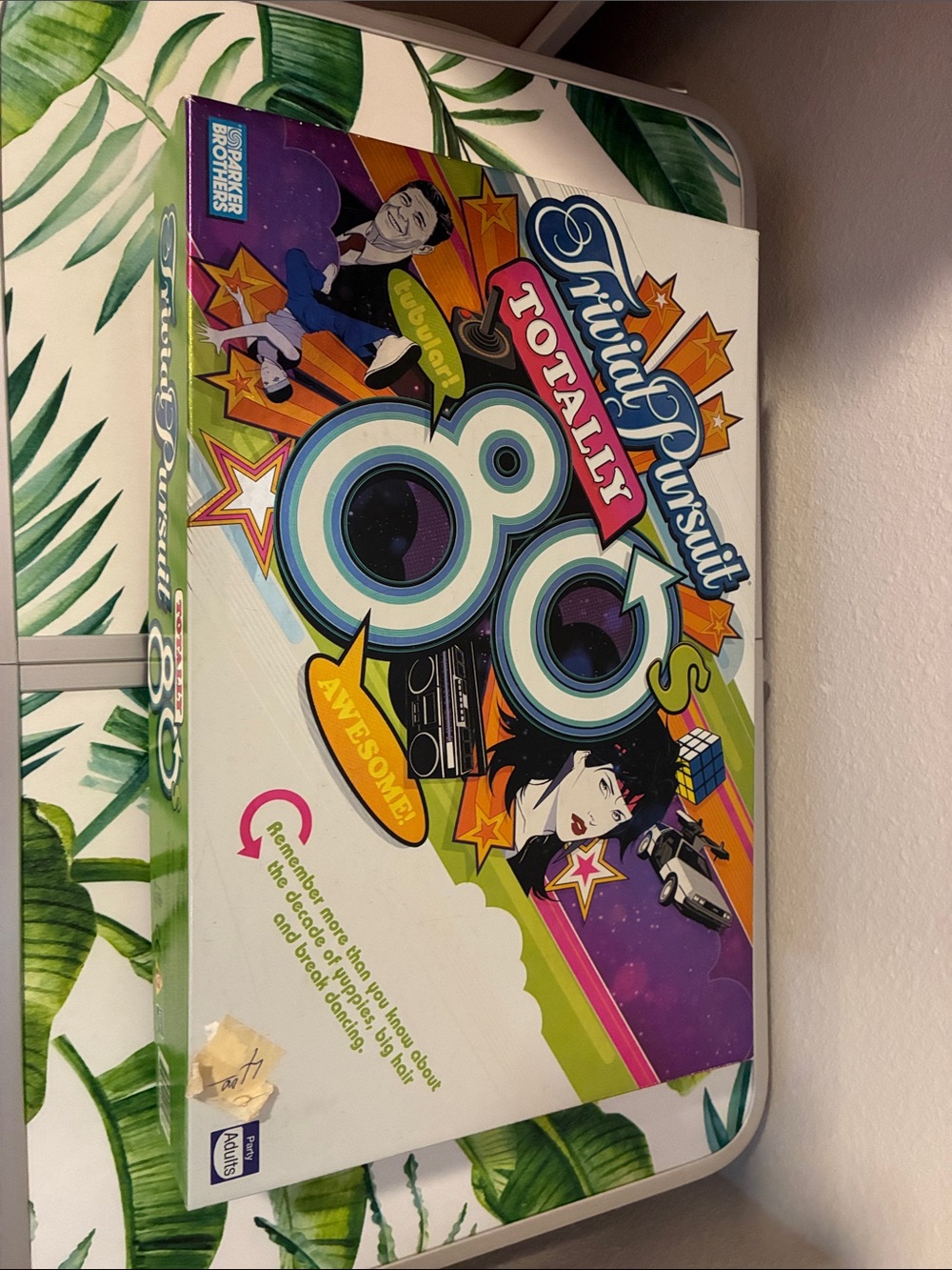 Trivial Pursuit Totally 80s Family Trivia Game - White & Multicolor